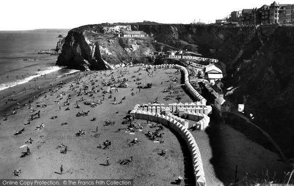 Photo of Newquay, Tolcarne Beach 1935