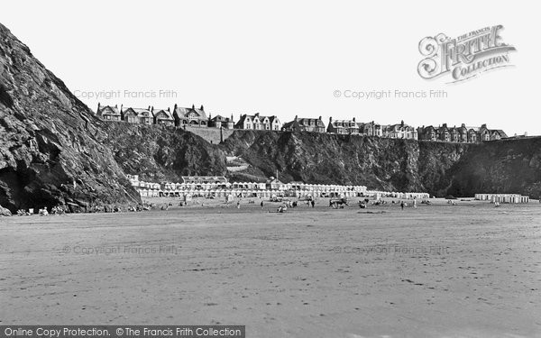 Photo of Newquay, Tolcarne Beach And Narrowcliff 1925