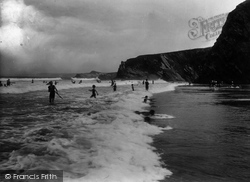 Tolcarne Beach, Surf Bathing 1925, Newquay