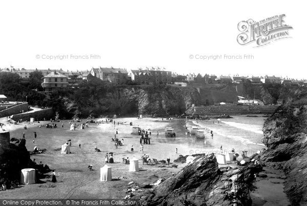 Photo Of Newquay Towan Beach 1901 Francis Frith