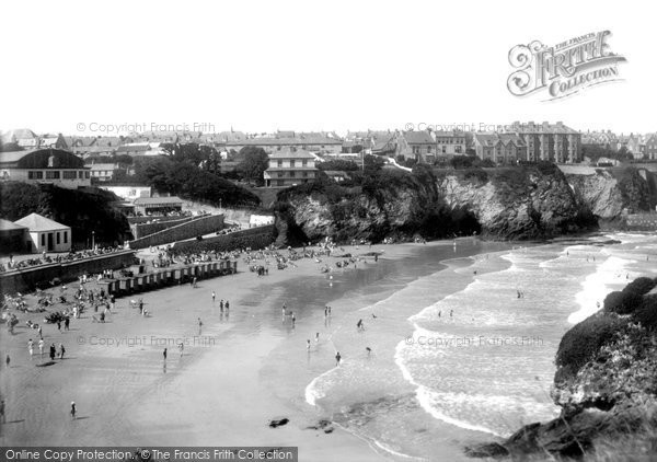Photo of Newquay, Towan Beach 1921