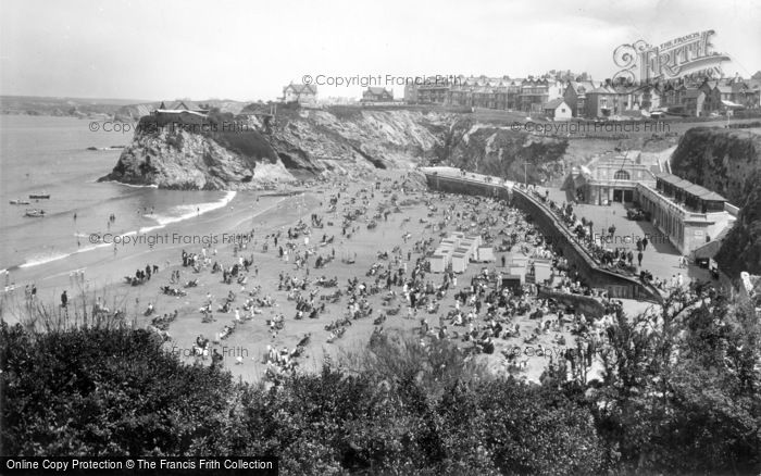 Photo of Newquay, Towan Beach 1930