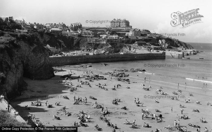 Photo of Newquay, Towan Beach And Harbour c.1960