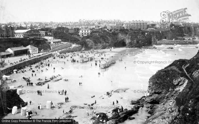Photo of Newquay, Towan Beach And Island 1912