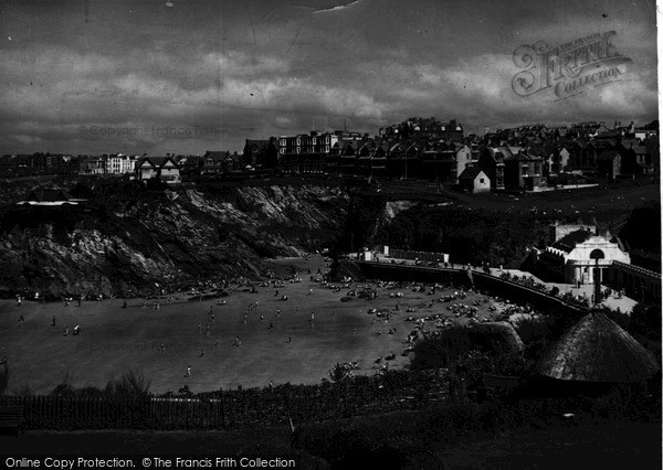 Photo of Newquay, Towan Beach And Promenade c.1950