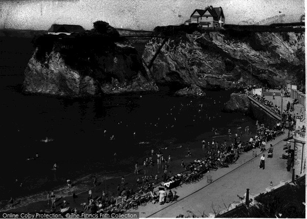 Photo of Newquay, Towan Beach And The Island c.1950