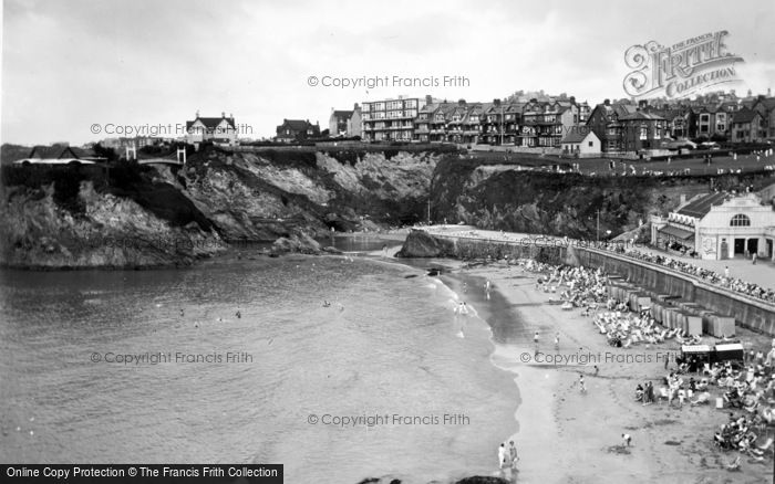 Photo of Newquay, Towan Beach c.1950