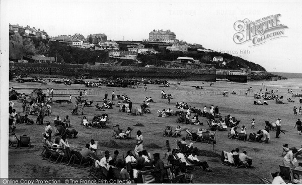 Photo of Newquay, Towan Beach c.1960