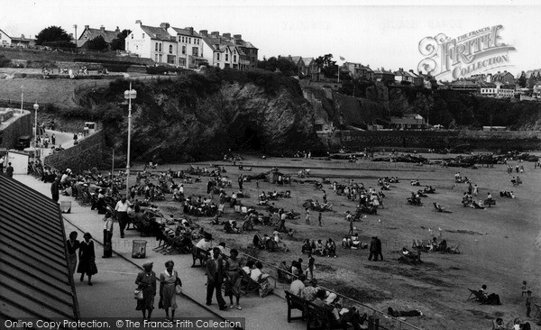 Photo of Newquay, Towan Beach c.1960