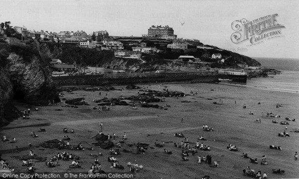 Photo of Newquay, Towan Beach c.1960