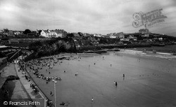 Towan Beach c.1960, Newquay