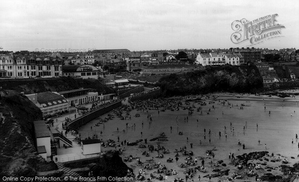 Photo of Newquay, Towan Beach c.1960