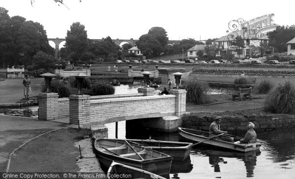 Photo of Newquay, Trenance Boating Lake c.1960