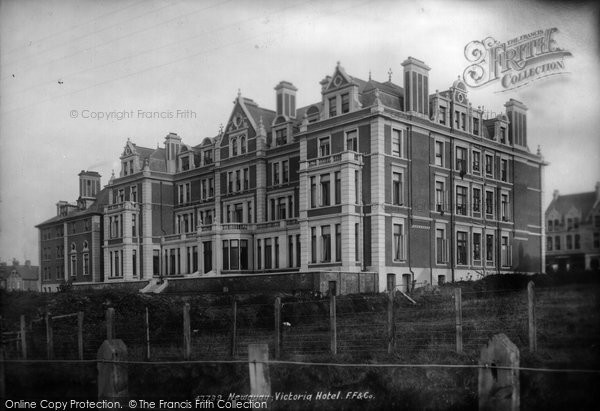 Photo of Newquay, Victoria Hotel 1901