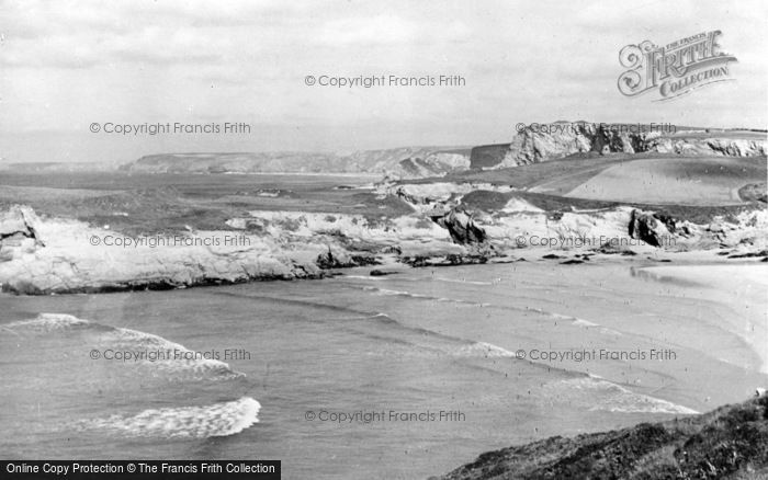 Photo of Newquay, View From Glendorgal c.1960