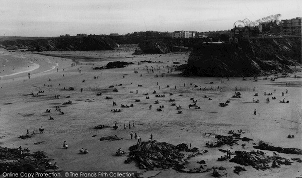 Photo of Newquay, View Of The Beaches c.1960