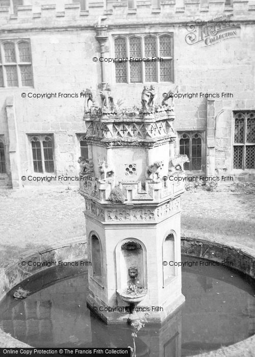 Photo of Newstead Abbey, Fountain In The Cloisters c.1950