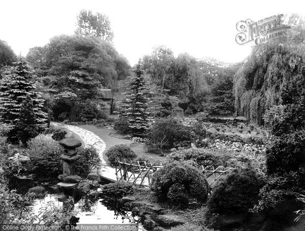 Photo of Newstead Abbey, Japanese Water Gardens c.1955