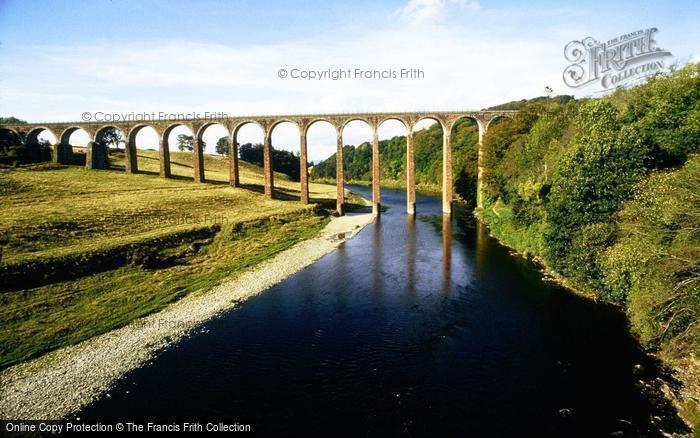 Photo of Newstead, Leaderfoot Railway Viaduct Over River Tweed c.1995