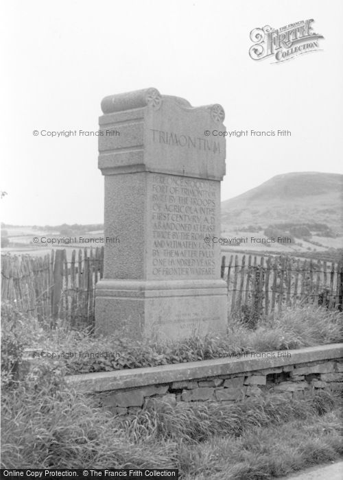 Photo of Newstead, Trimontium Monument c.1955