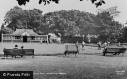 Bowling Green, Courtenay Park c.1955, Newton Abbot