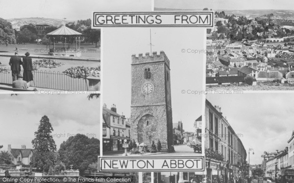Photo of Newton Abbot, Composite c.1955