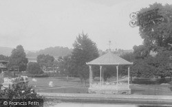 Courtenay Park, Bandstand And Fishpond 1907, Newton Abbot