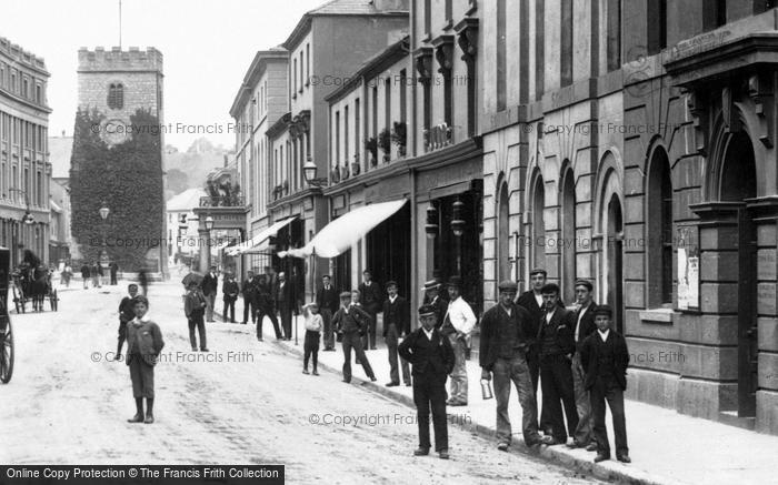 Photo of Newton Abbot, Courtenay Street 1895