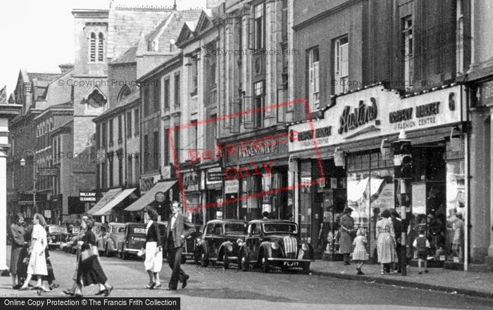 Photo of Newton Abbot, Courtenay Street And Austins Fashion Centre c.1955