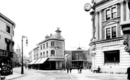 Courtenay Street And Drumclock Corner 1910, Newton Abbot