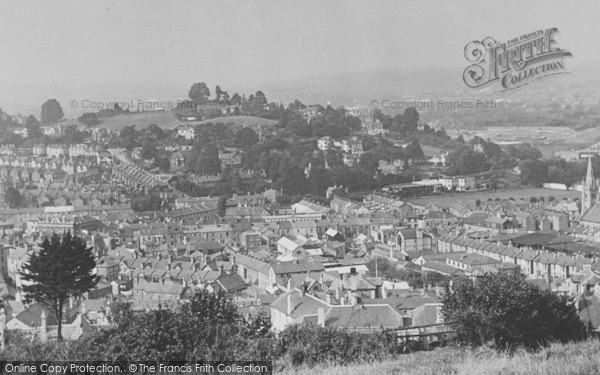 Photo of Newton Abbot, General View Wolborough Hill c.1955