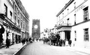 Globe Hotel And St Leonard's Tower 1906, Newton Abbot