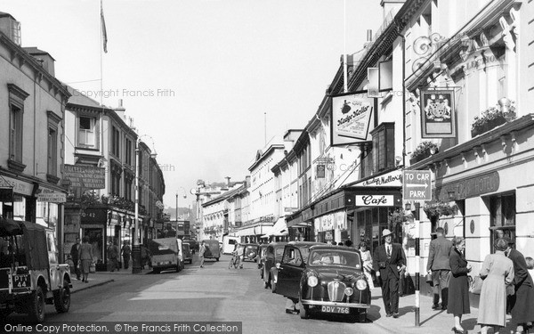 Photo of Newton Abbot, Queen Street 1954