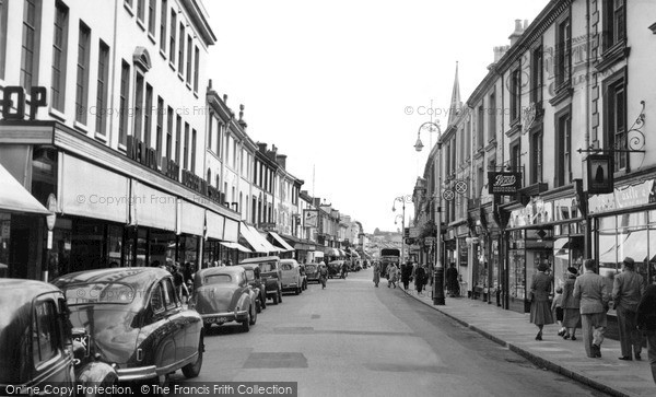 Photo of Newton Abbot, Queen Street c.1955