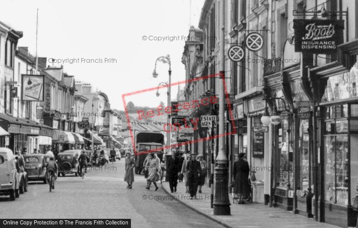 Photo of Newton Abbot, Queen Street c.1955