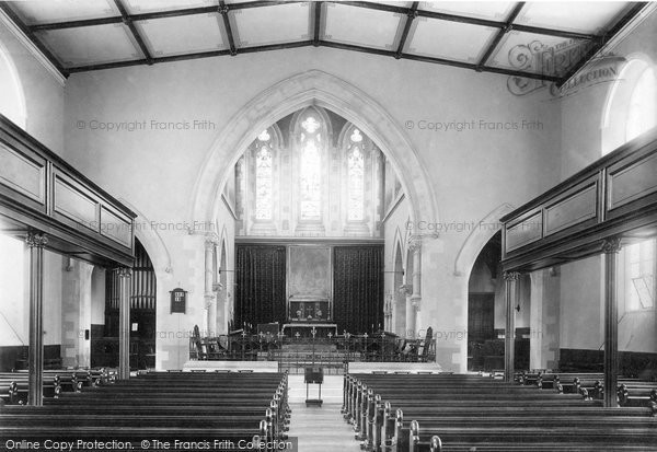 Photo of Newton Abbot, St Leonard's Church Interior 1896