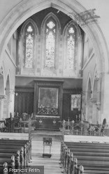 St Leonard's Church Interior 1907, Newton Abbot