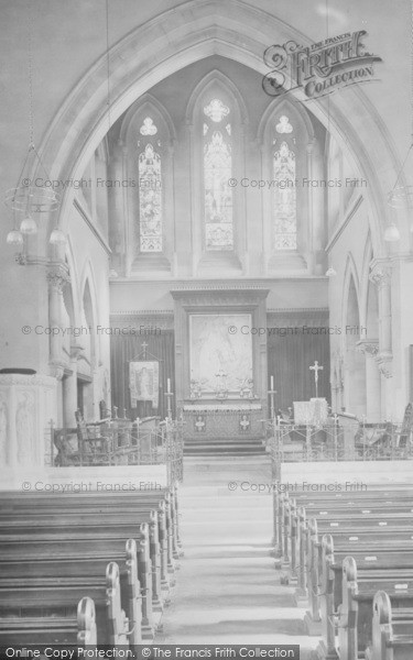 Photo of Newton Abbot, St Leonard's Church Interior 1924