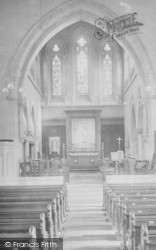 St Leonard's Church Interior 1924, Newton Abbot