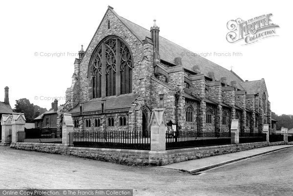 Photo of Newton Abbot, St Mary's Church, Highweek 1910