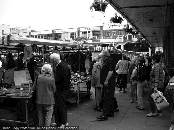 Photo of Newton Abbot, Stalls In Market Walk 2004