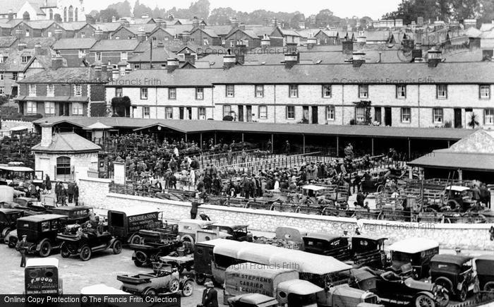 Photo of Newton Abbot, The Cattle Market 1925