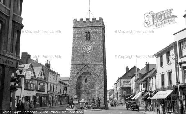 Photo of Newton Abbot, The Clock Tower c.1955