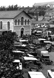 The Market And Car Park 1925, Newton Abbot