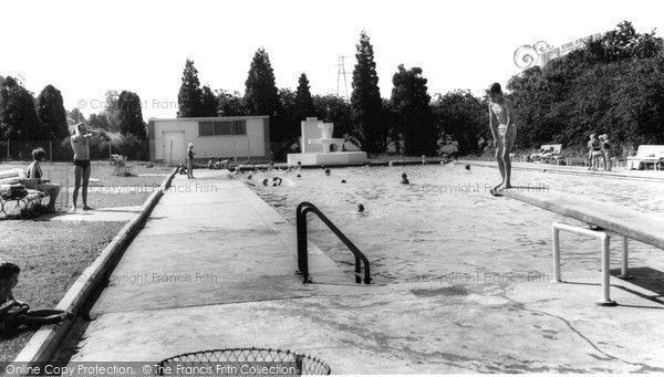 Photo of Newton Abbot, The Swimming Pool c.1965