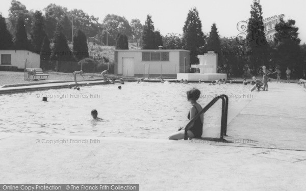 Photo of Newton Abbot, The Swimming Pool c.1965