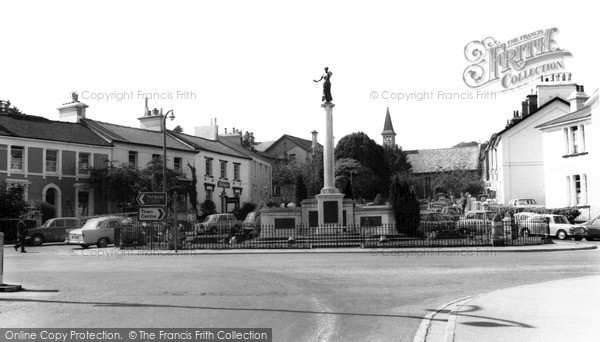 Photo of Newton Abbot, The War Memorial And St Paul's Road c.1965