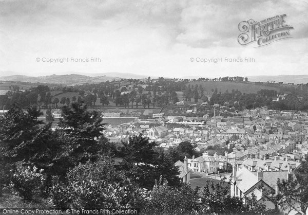 Photo of Newton Abbot, View From Wolborough Hill 1890