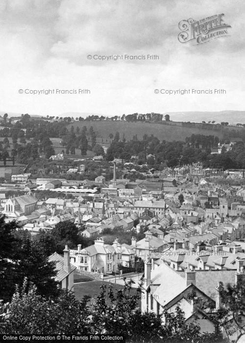 Photo of Newton Abbot, View From Wolborough Hill 1890