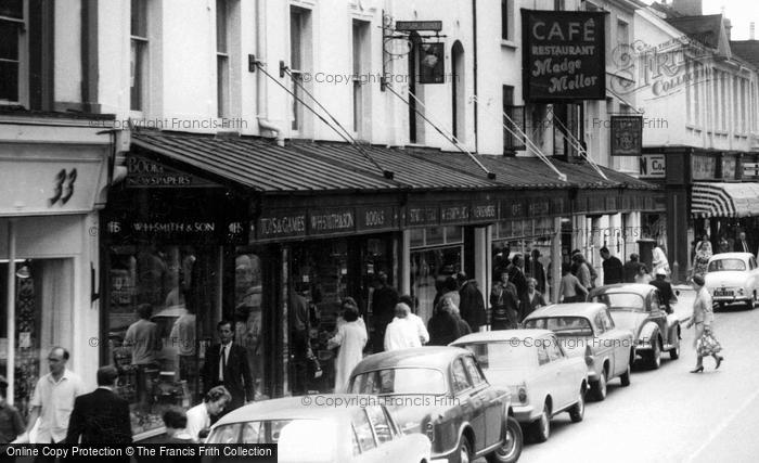 Photo of Newton Abbot, W.H.Smith's, Queen Street c.1965